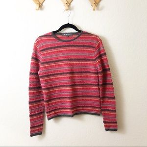 SOL Baby Alpaca Silk Striped Sweater